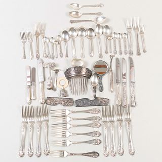 Group of American Silver Flatware and Small Articles