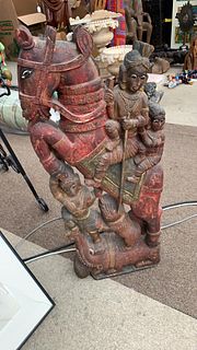 Indian Carved Wooden Freeform Statue