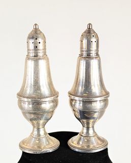 Sterling Silver Salt and Pepper Shakers, Weighted