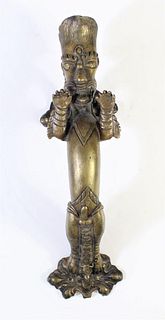 Indo-Chinese Bronze Erotic Qilin Door Handle