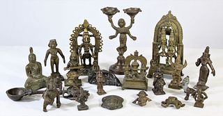 Large Group of Indonesian Brass Pieces