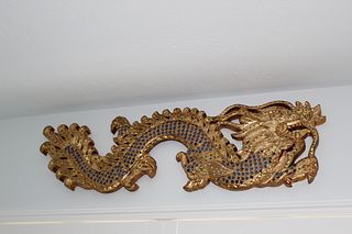 Gilt Wall Hanging Dragon