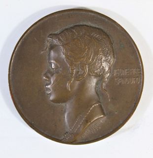 French Port D'Abidjan 1951 Bronze Medal