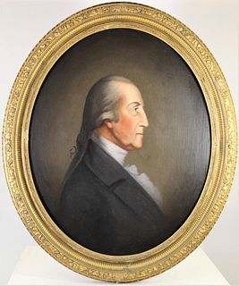 Oval Portrait of George Washington (?) O/C
