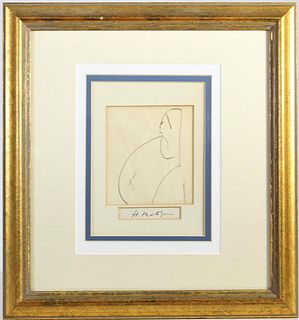 Attrib. Henri Matisse (French1869-1954) Pencil/ink