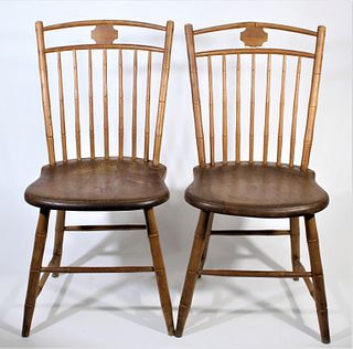 Pair of  Hand-Crafted Side Chairs