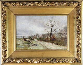 19th Century Landscape, Oil on Canvas