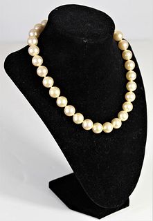 Ladies Sterling Silver & Pearl Necklace
