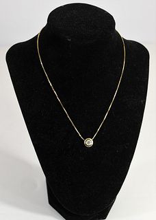 14k Gold & .80k Diamond Necklace