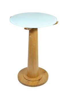 Michael Graves Modern Tempered Glass Side Table