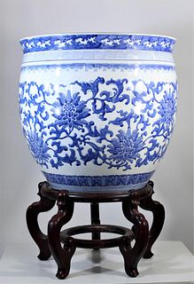 Chinese Porcelain Blue and White Large Bowl