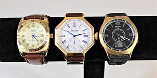 (3) Stauer Wrist Watches