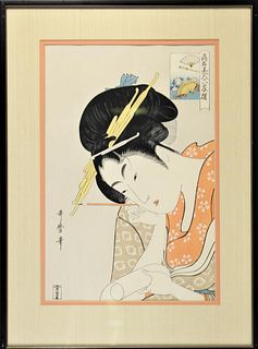 Kitagawa Utamaro (Japan 1753-1806) Woodblock print