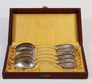 Set of Russian Filigree Spoons