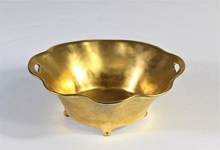 German Gold Encrusted Porcelain Dish