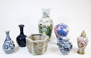 Collection of Chinese Porcelain Hand Painted Vases