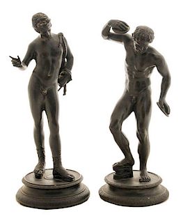 Two [Grand Tour] Figural Bronzes