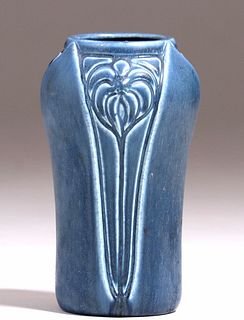 Rookwood #2141 Matte Blue Vase 1920