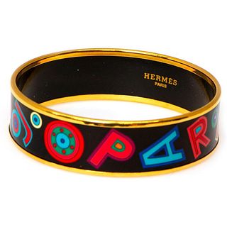 Hermes enamel bangle bracelet