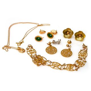 Collection of 14k gold jewelry