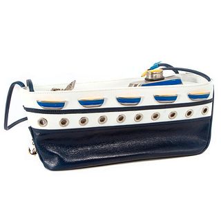 Braccialini Leather "Yachting Club" purse/bag