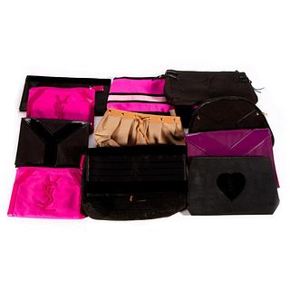 12 Yves St. Laurent make up bags
