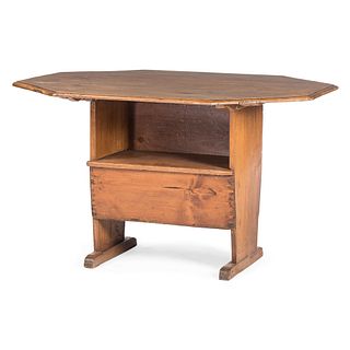 A New York Mixed Woods Hutch Table