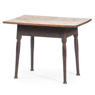 A Federal Scrubbed Top Turned Cherrywood Tavern Table