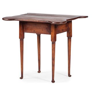 A Queen Anne Pine and Maple Porringer Top Tavern Table