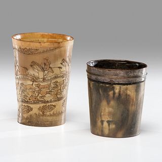Two Horn Cups 
