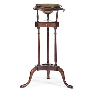 A Chippendale Carved Mahogany Shaving Stand