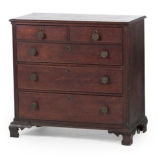 A Chippendale Cherrywood Chest of Drawers