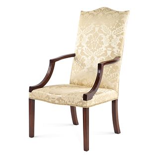 A Federal Mahogany Lolling Chair