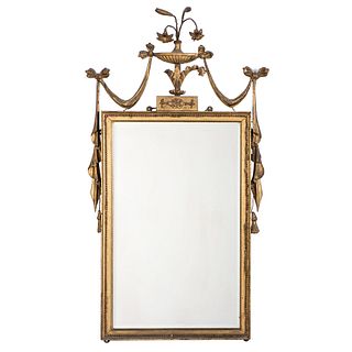 A Federal Giltwood Looking Glass
