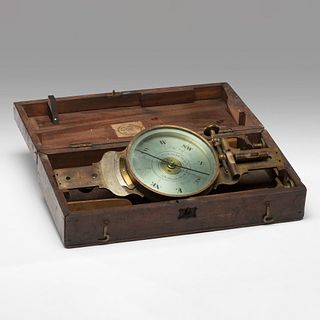 A Brass Surveyor's Compass with Kentucky Interest