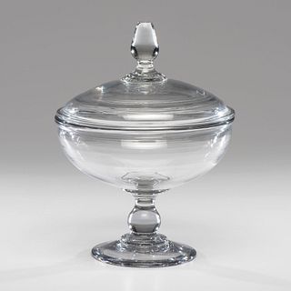 A Pittsburgh Blown Glass Compote