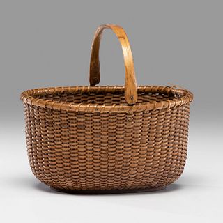 An Oval Nantucket Lightship Basket by A.D. Williams
