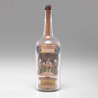 A Carl Worner Carved Wood Bottle Whimsey