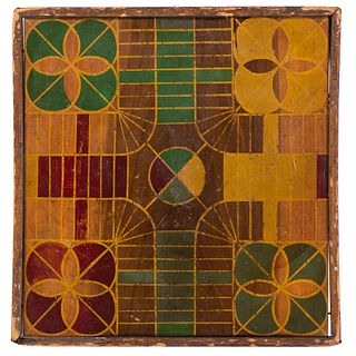 A Two-Sided Painted Wood Gameboard