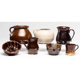 A Group of Rockingham Pottery