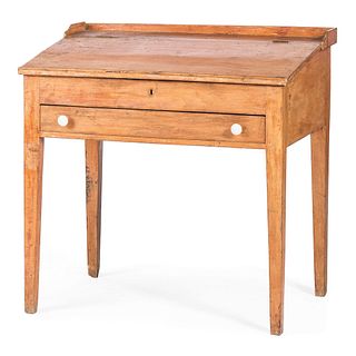 A Federal Maple and Pine Hinged-Top Writing Desk