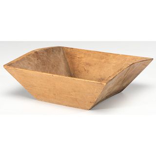 A Carved Maple Apple Tray