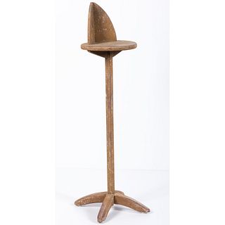 A Painted Wooden Candlestand