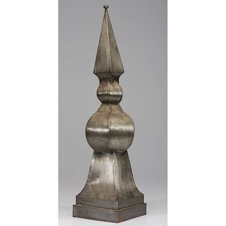 A Tin Paneled Architectural Finial