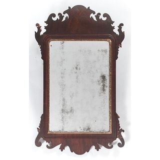 A Chippendale Style Mahogany Mirror