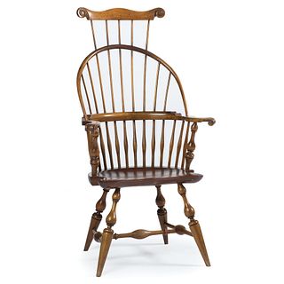 A Wallace Nutting Comb-Back Windsor Chair