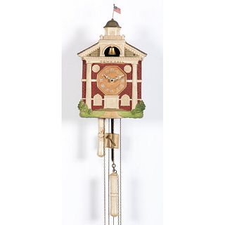 A Figural Town Hall Clock