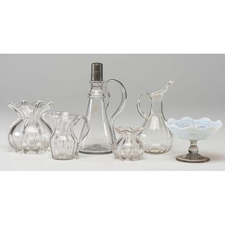 Six Blown Glass Vessels