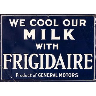 A Tin Embossed Frigidaire Ad Sign 
