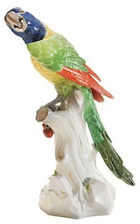 Meissen Porcelain Parrot